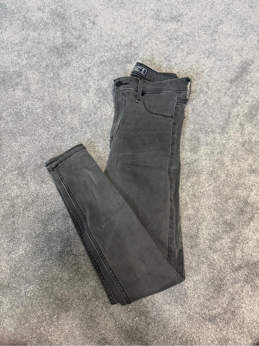 Abercrombie & Fitch Black Washed Skinny Jeans